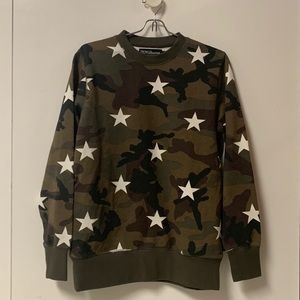 Starred Camo Crew Neck